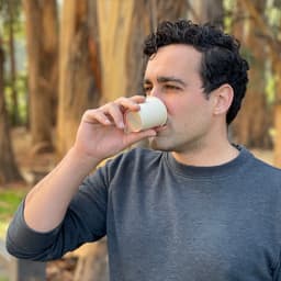 A stylized mug